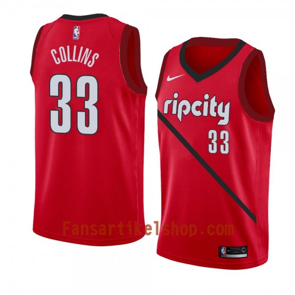 Portland Trail Blazers Trikot Zach Collins 33 2018-19 Nike Rot Swingman - Herren Portland Trail Blazers Trikot Zach Collins 33 2018-19 Nike Rot Swingman - Herren